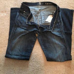 7 jeans. A little worn but good condition